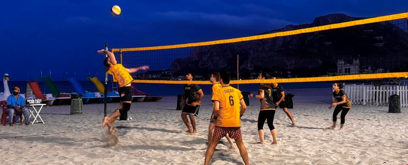 people playing beach volley