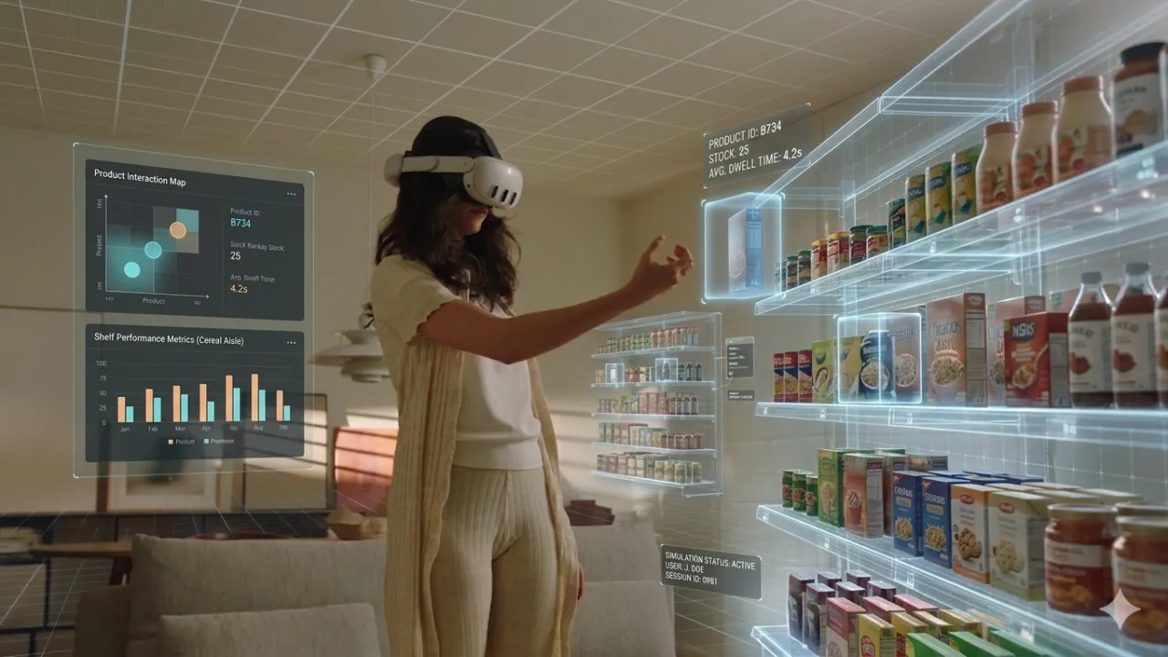 shelf test in virtual reality